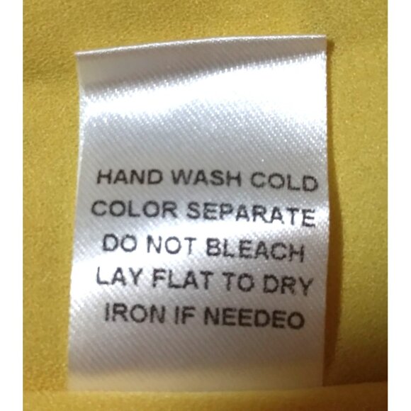 Butter Yellow Floral Spaghetti Strap GILLI Dress L Polyester/Spandex Blend - Picture 9 of 13